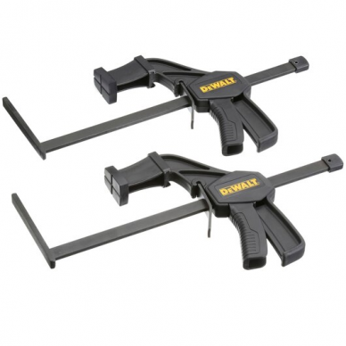 Spaustuvai kreipiančioms liniuotėms DeWalt DWS5026-XJ, 2 vnt Spaustuvai kreipiančioms liniuotėms DeWalt DWS5026-XJ, 2 vnt