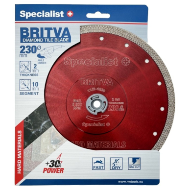 SPECIALIST+ deim. diskas BRITVA, 230x2x22 mm SPECIALIST+ deim. diskas BRITVA, 230x2x22 mm