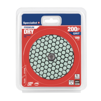 SPECIALIST+ deimant. Šlifavimo lap., universalus, 100 mm, 200P SPECIALIST+ deimant. Šlifavimo lap., universalus, 100 mm, 200P