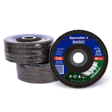SPECIALIST+ lapelinis šlif. diskas BASIC ZK40, 125 mm 3 SPECIALIST+ lapelinis šlif. diskas BASIC ZK40, 125 mm 3