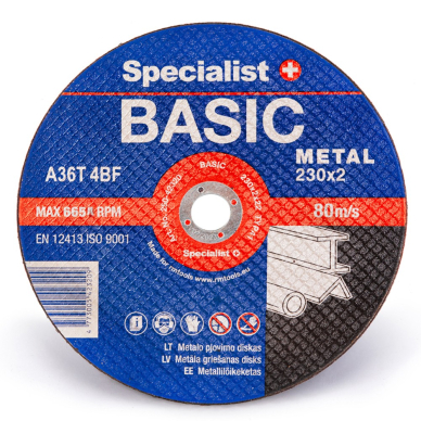 SPECIALIST+ metalo pj. diskas BASIC, 230x2x22 mm SPECIALIST+ metalo pj. diskas BASIC, 230x2x22 mm
