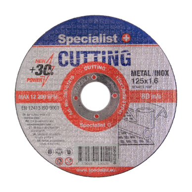 SPECIALIST+ metalo pj.diskas CUTTING, 125x1.6x22 mm 4 SPECIALIST+ metalo pj.diskas CUTTING, 125x1.6x22 mm 4