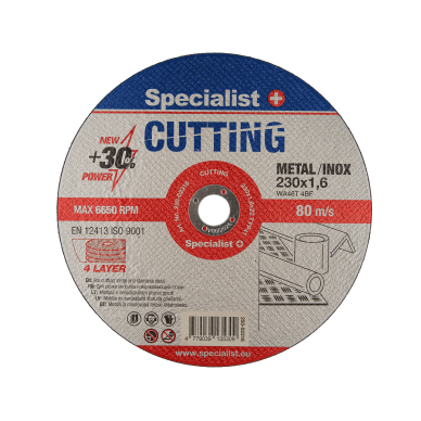 SPECIALIST+ metalo pj.diskas CUTTING, 230x1.6x22 mm SPECIALIST+ metalo pj.diskas CUTTING, 230x1.6x22 mm