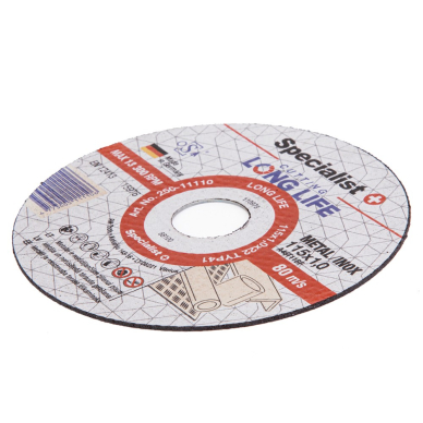 SPECIALIST+ metalo pj.diskas LONG LIFE, 115x1x22 mm 5 SPECIALIST+ metalo pj.diskas LONG LIFE, 115x1x22 mm 5