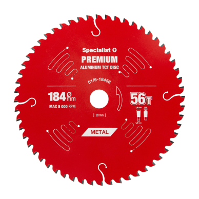 SPECIALIST+ pjovimo diskas Aluminium 184x56Tx20/16mm 1