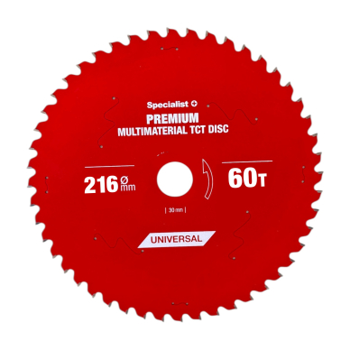 SPECIALIST+ pjovimo diskas Multimaterial 216x60Tx30mm