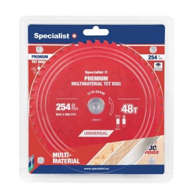 SPECIALIST+ pjovimo diskas Multimaterial 254x48Tx30mm SPECIALIST+ pjovimo diskas Multimaterial 254x48Tx30mm