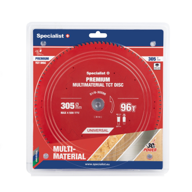 SPECIALIST+ pjovimo diskas Multimaterial 305x96Tx30mm
