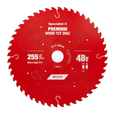 SPECIALIST+ pjovimo diskas Wood 255x48Tx30mm 1