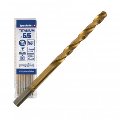 Specialist+ Titan met. gr. 6.5 mm 10vnt Specialist+ Titan met. gr. 6.5 mm 10vnt