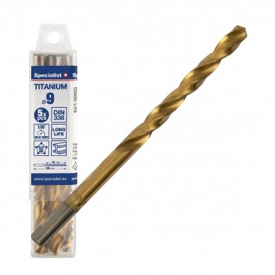 Specialist+ Titan met. gr. 9 mm 5vnt Specialist+ Titan met. gr. 9 mm 5vnt
