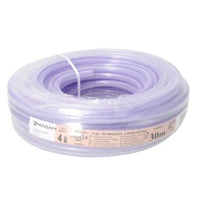 Sustiprinta PVC oro žarna PANSAM A540200, 6x10, 30 m ritinys 1 Sustiprinta PVC oro žarna PANSAM A540200, 6x10, 30 m ritinys 1