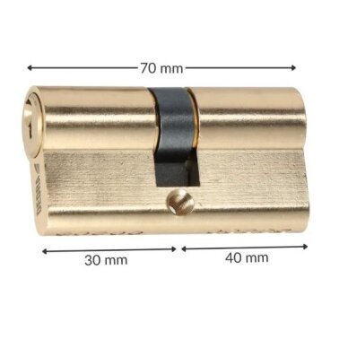 Spynos cilindras DEDRA 11U502, 70 mm, 30/40 2