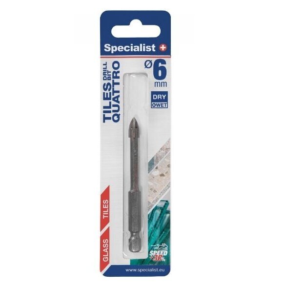 Specialist+ stiklo grąžtas 6 mm Specialist+ stiklo grąžtas 6 mm