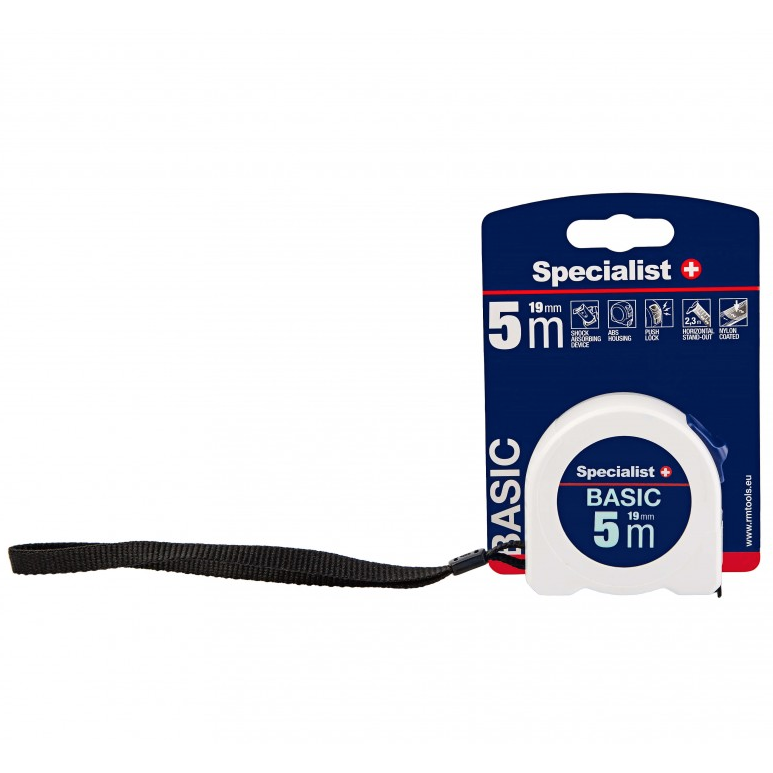 Specialist+ Basic ruletė 5 m x 19 mm 2 Specialist+ Basic ruletė 5 m x 19 mm 2