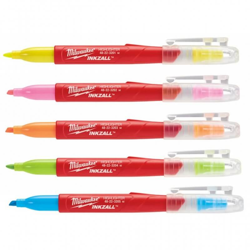 Spalvotų žymeklių rinkinys MILWAUKEE Inkzall, 5vnt. 1