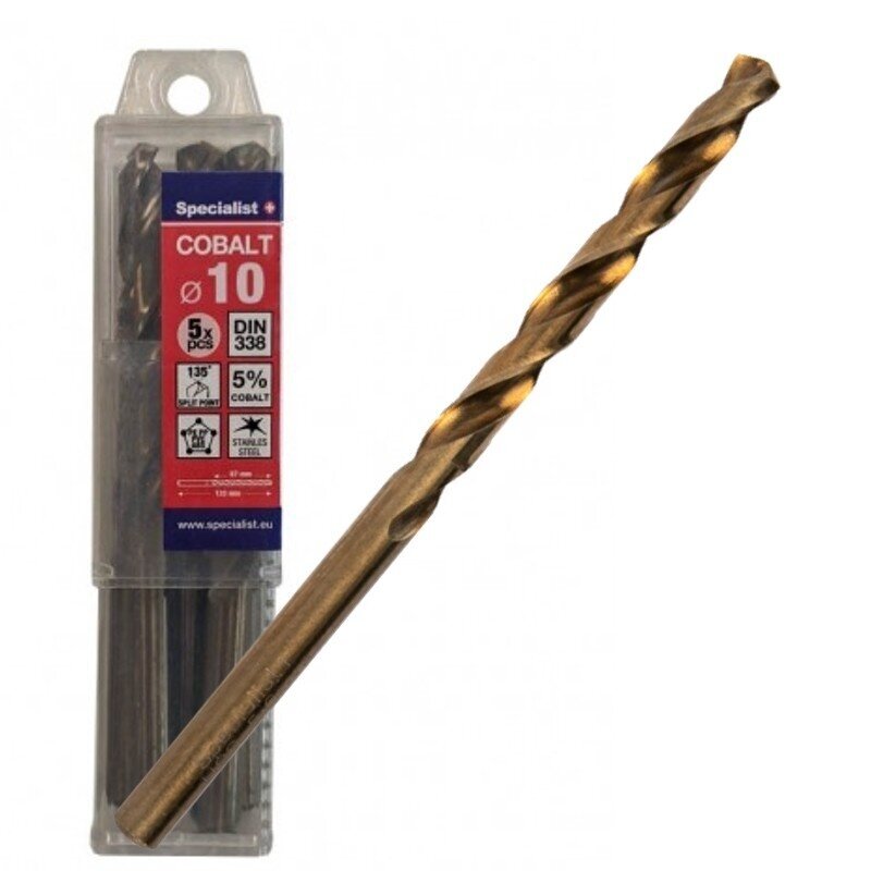 Specialist+ Cobalt met. gr. 10 mm 5vnt Specialist+ Cobalt met. gr. 10 mm 5vnt