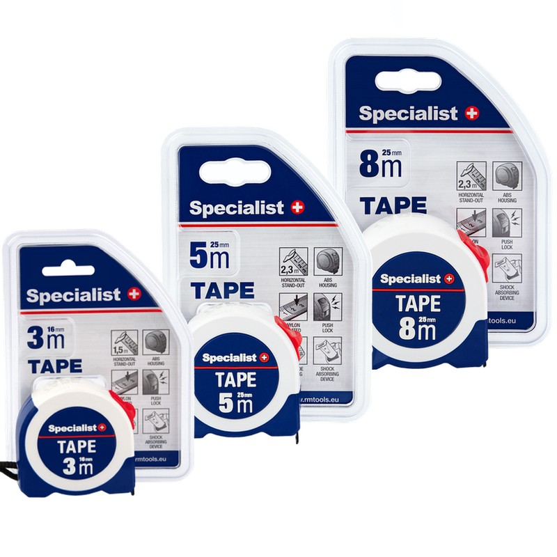 Specialist+ Tape ruletė 8 m x 25 mm 3 Specialist+ Tape ruletė 8 m x 25 mm 3