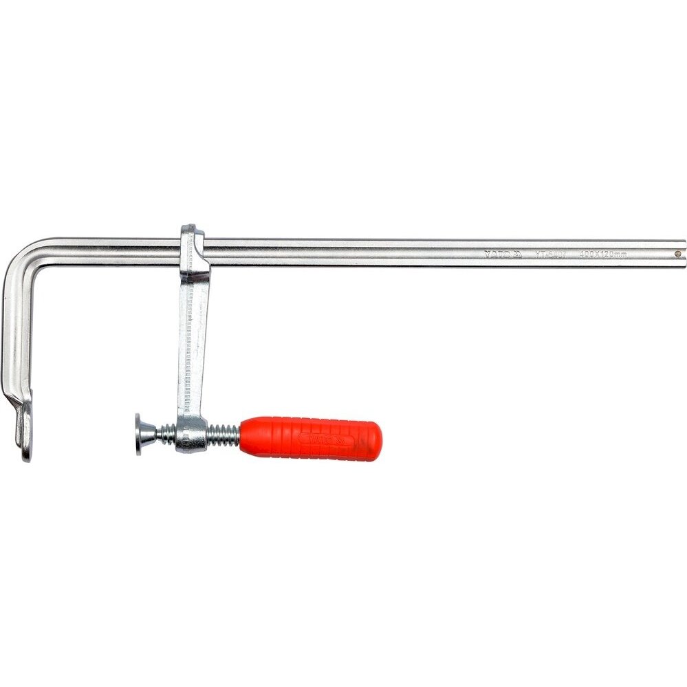 Spaustuvai F-tipo | kaltinis plienas | 900x120 mm (YT-6410) Spaustuvai F-tipo | kaltinis plienas | 900x120 mm (YT-6410)