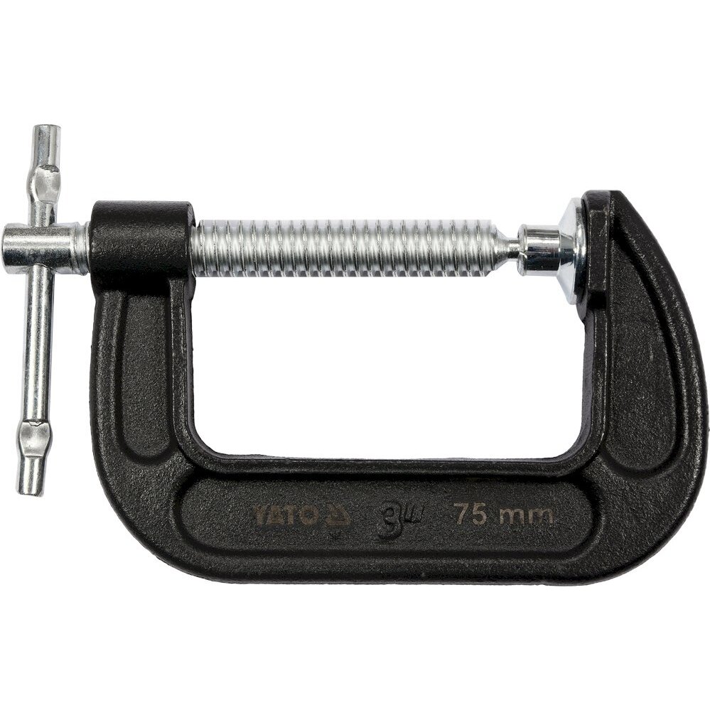 Spaustuvas su varžtu "C" tipo 3", 75 mm (YT-64252)