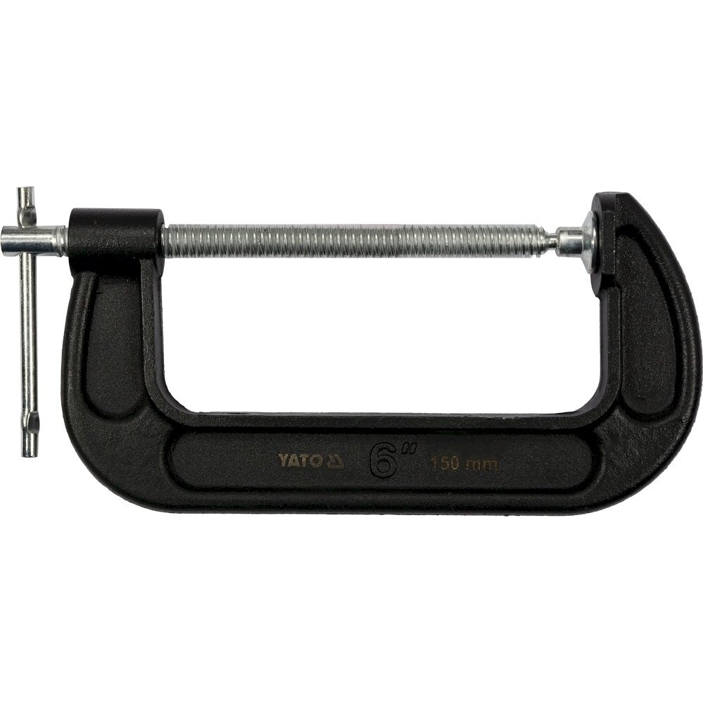 Spaustuvas su varžtu "C" tipo 6", 150 mm (YT-64255) Spaustuvas su varžtu "C" tipo 6", 150 mm (YT-64255)