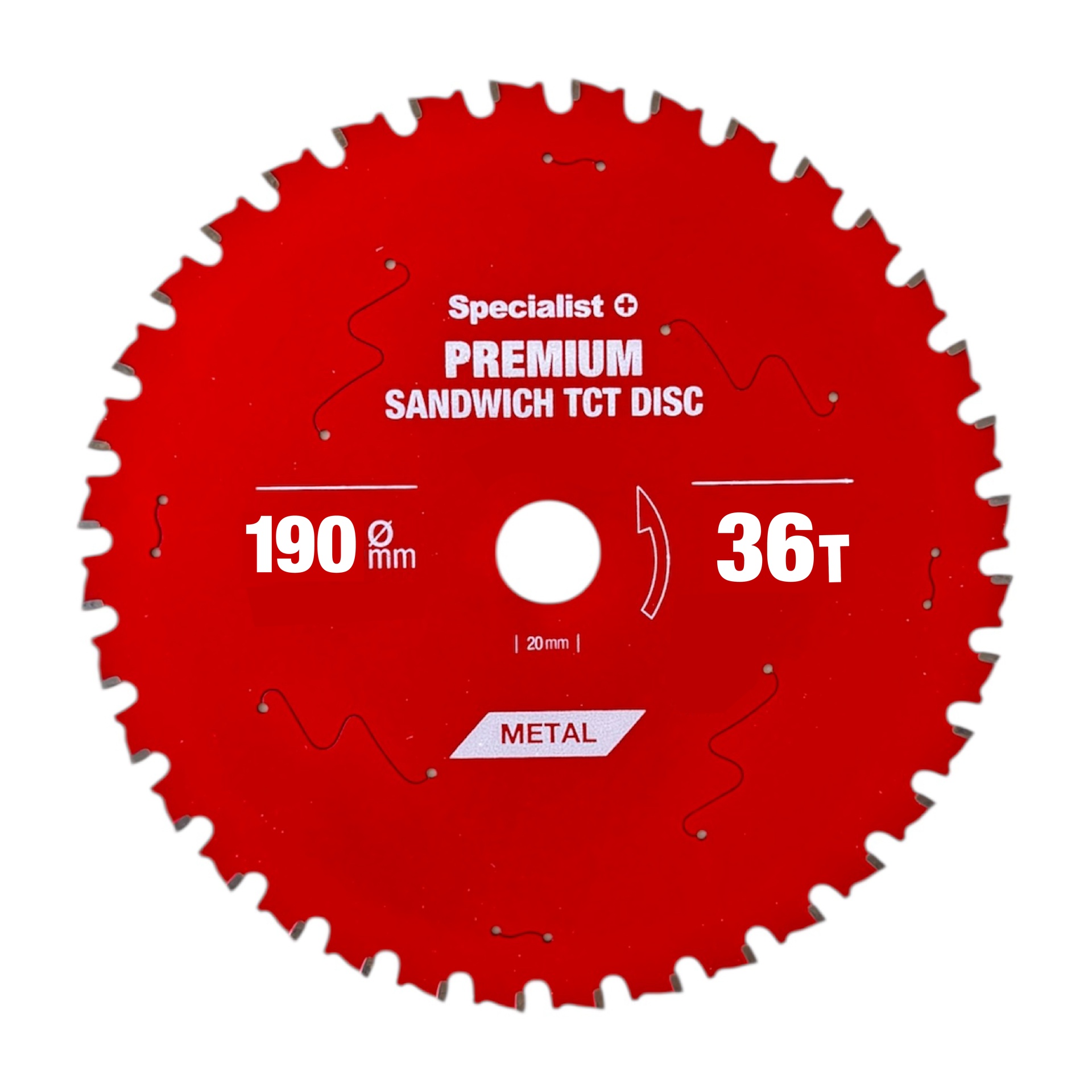 【RANDI JO FABRICATIONS】 SW / RJ M.U.T. SPECIALIST+ pjovimo diskas Sandwich 190x36Tx30mm | RANKIS.LT