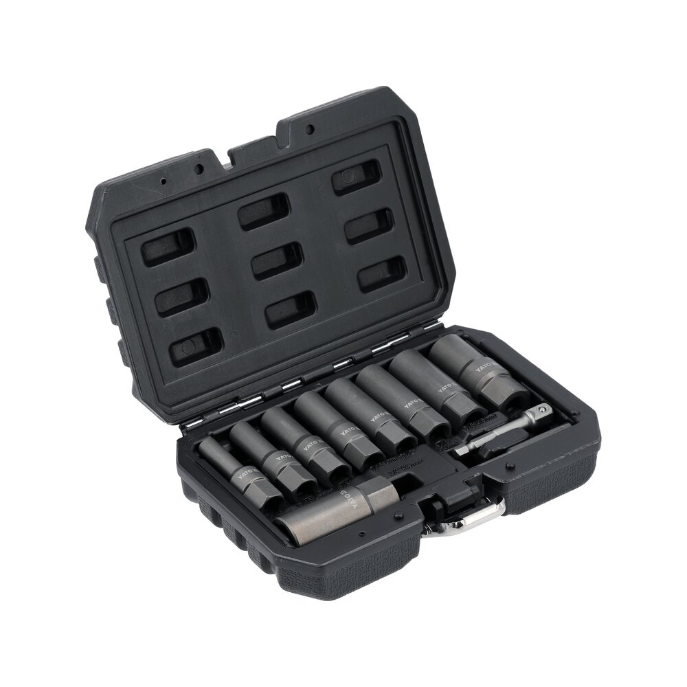 Sraigtinių ilgų galvučių, žvakių ir varžtų ištraukėjų rinkinys | 11 vnt (YT-05914)