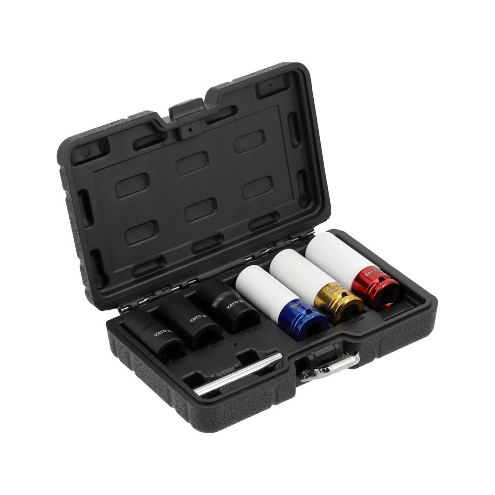 Sraigtinių ištraukėjų ir smūginių galvučių rinkinys | 1/2" | 7 vnt (YT-10559)