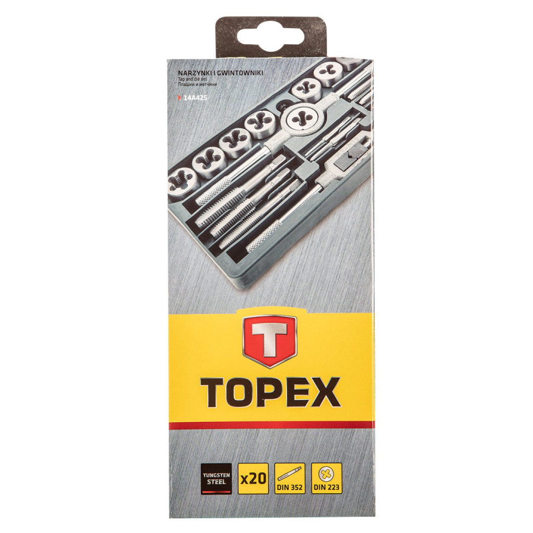 Sriegpjovių ir sriegiklių kpl, 20 vnt., M3 - M12 1