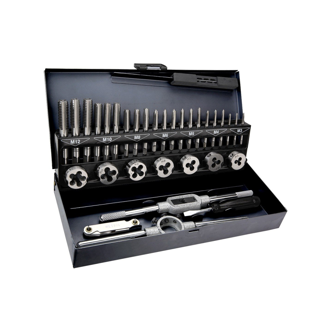 Sriegpjovių ir sriegiklių kpl, 32 vnt., M3 - M12