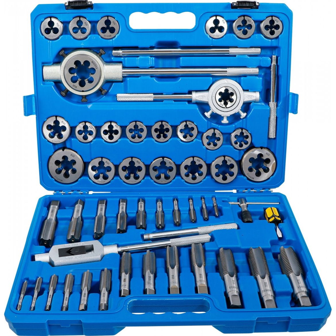 Sriegiklių ir sriegpjovių komplektas | M6 - M30 | 51 vnt. (904) Sriegiklių ir sriegpjovių komplektas | M6 - M30 | 51 vnt. (904)