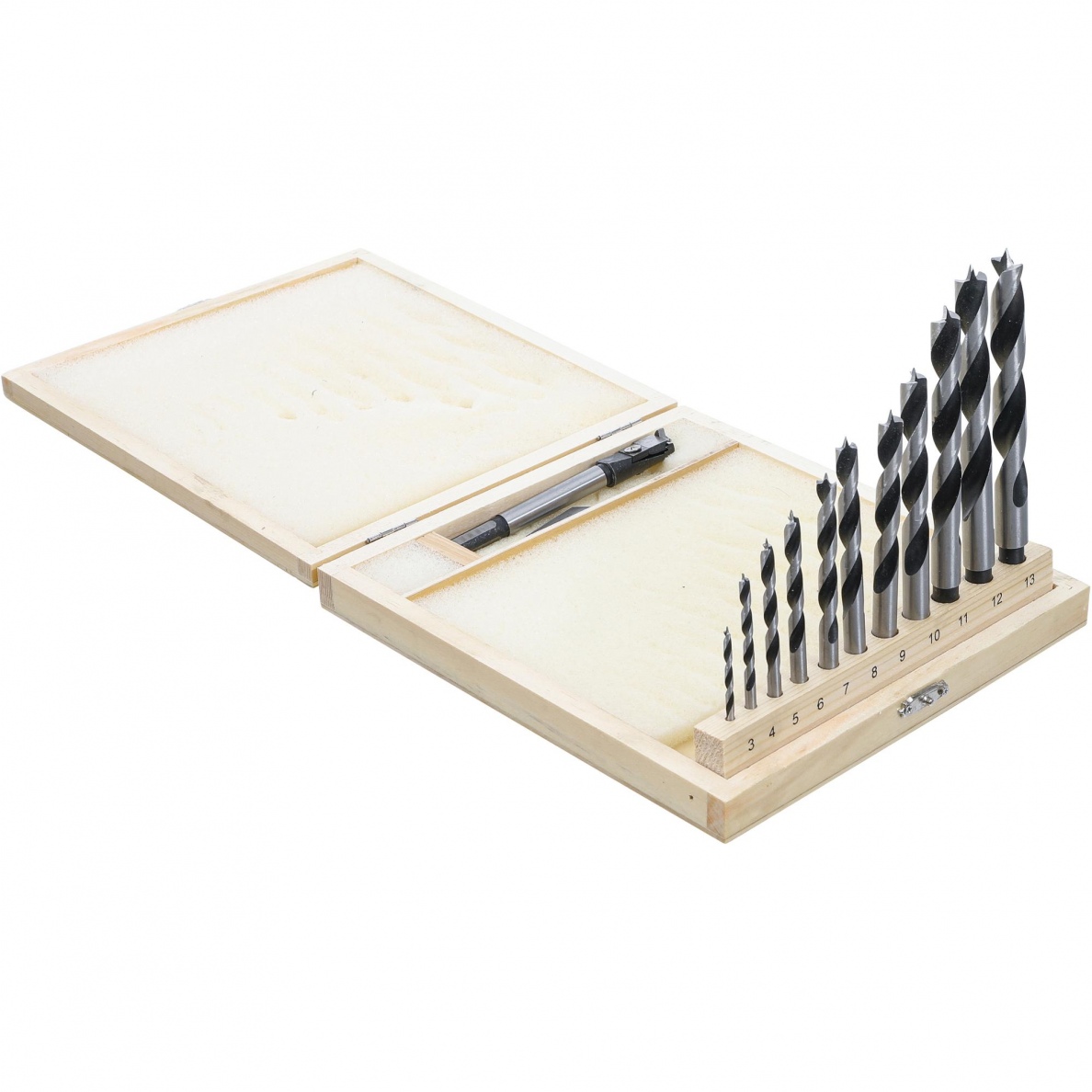 Centrinių grąžtų / medienos grąžtų rinkinys BGS-technic 50403, 14 vnt. 1 Centrinių grąžtų / medienos grąžtų rinkinys BGS-technic 50403, 14 vnt. 1