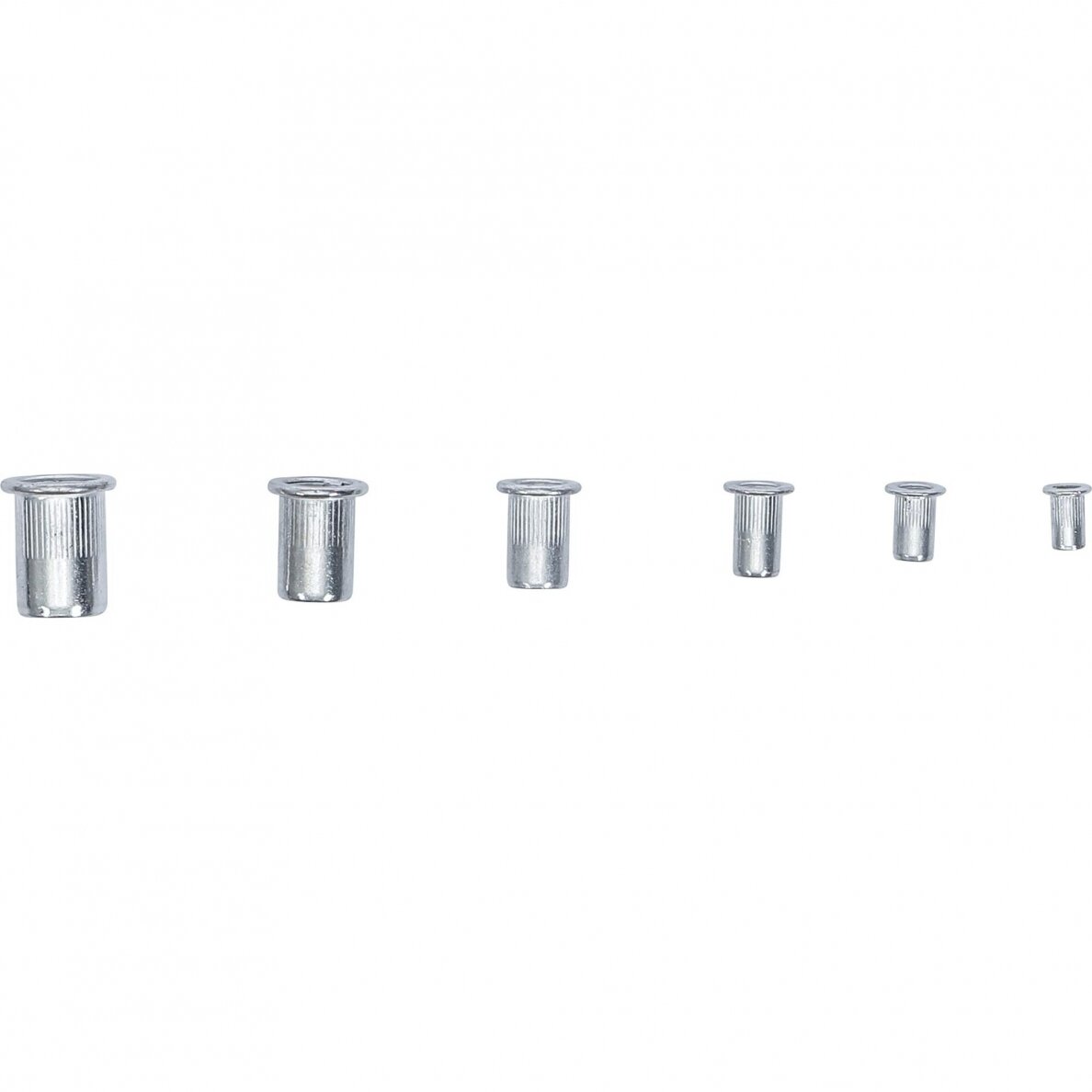 Srieginių kniedžių galvučių asortimentas | aliuminis | 150 vnt. (14127) 1