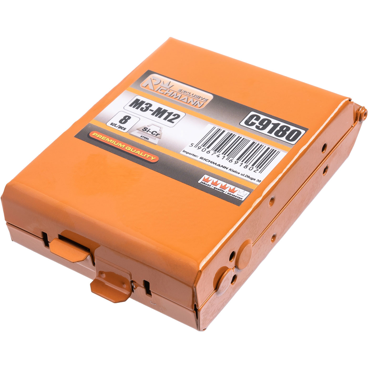 Sriegpjovių rinkinys M3-M12, 8 vnt. 2 Sriegpjovių rinkinys M3-M12, 8 vnt. 2