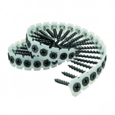 Sraigtai juostoje DeWalt DWF4000450, 3.5x45 mm, 1000 vnt. 1 Sraigtai juostoje DeWalt DWF4000450, 3.5x45 mm, 1000 vnt. 1