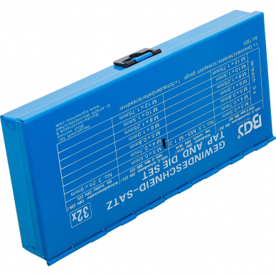 Sriegiklių ir sriegpjovių rinkinys BGS-technic, 32 vnt. 3 Sriegiklių ir sriegpjovių rinkinys BGS-technic, 32 vnt. 3