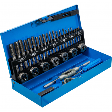 Sriegiklių ir sriegpjovių rinkinys BGS-technic, 32 vnt. Sriegiklių ir sriegpjovių rinkinys BGS-technic, 32 vnt.