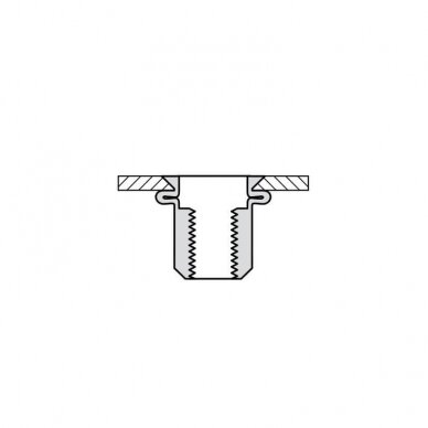 Srieginės kniedės MASTERFIX M06 VO 1.5-4.0 2 Srieginės kniedės MASTERFIX M06 VO 1.5-4.0 2