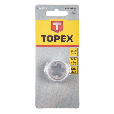 Sriegpjovė M12, 25x9mm, DIN233 2 Sriegpjovė M12, 25x9mm, DIN233 2