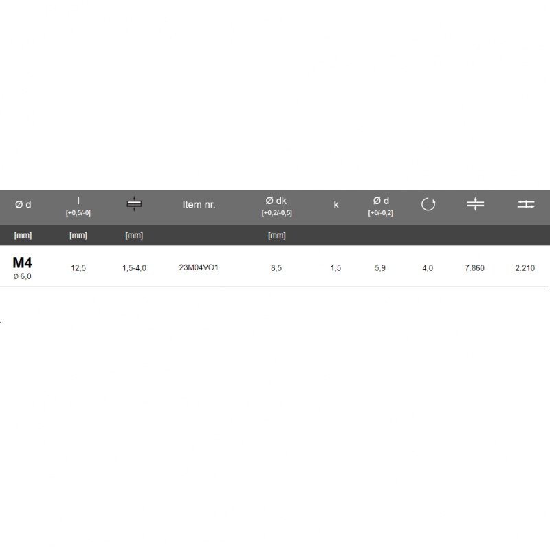 Srieginės kniedės MASTERFIX M04 VO 1.5-4.0, 100vnt. 3