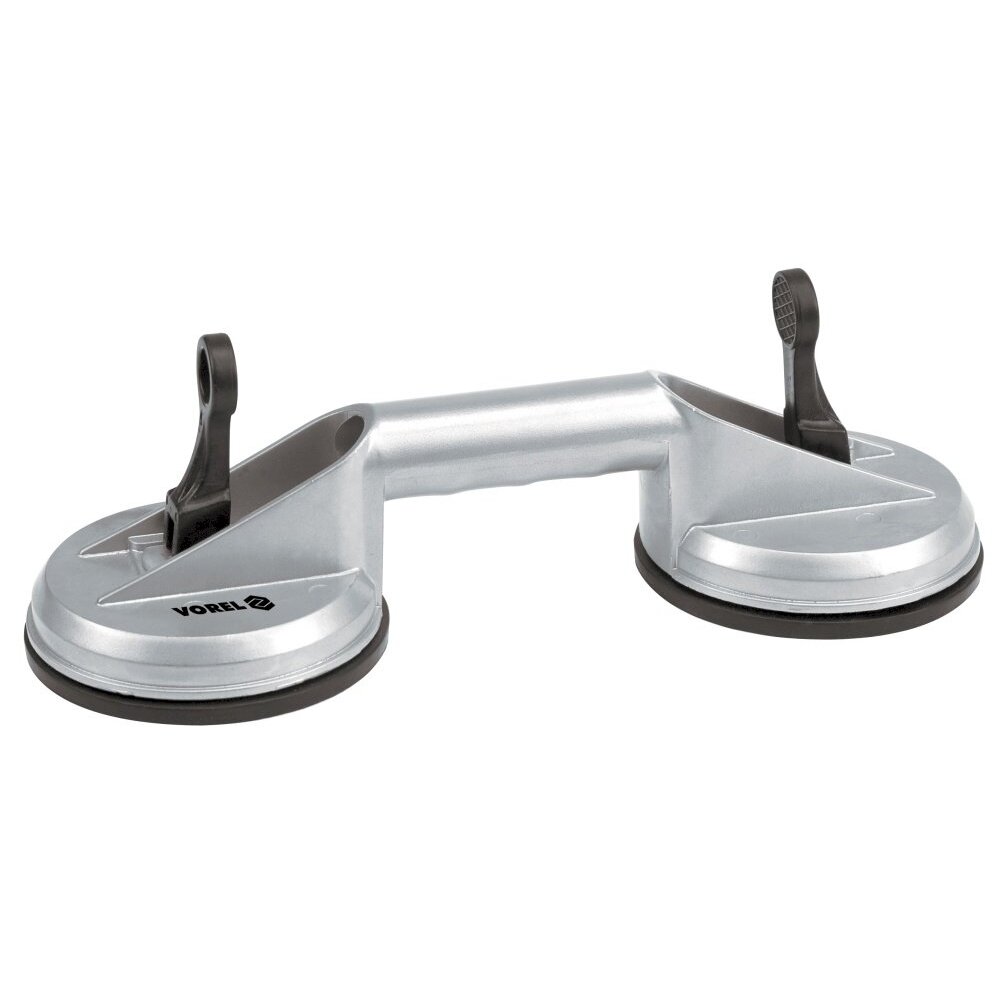 Stiklų kėliklis aliumininis dviejų čiuptuvų | 2x115 mm | iki 70 kg (05312) Stiklų kėliklis aliumininis dviejų čiuptuvų | 2x115 mm | iki 70 kg (05312)