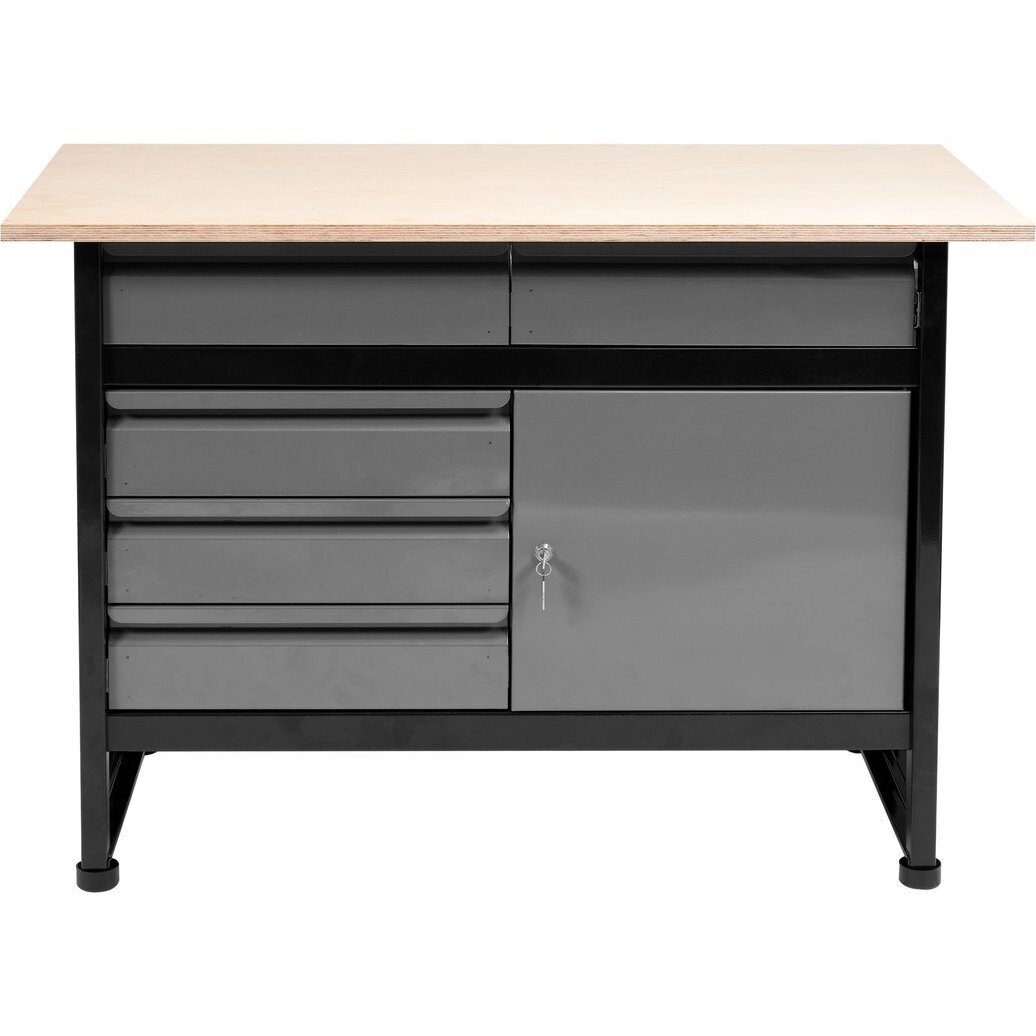 Stalas įrankių dirbtuvėms 116x60cm Vorel 1 Stalas įrankių dirbtuvėms 116x60cm Vorel 1