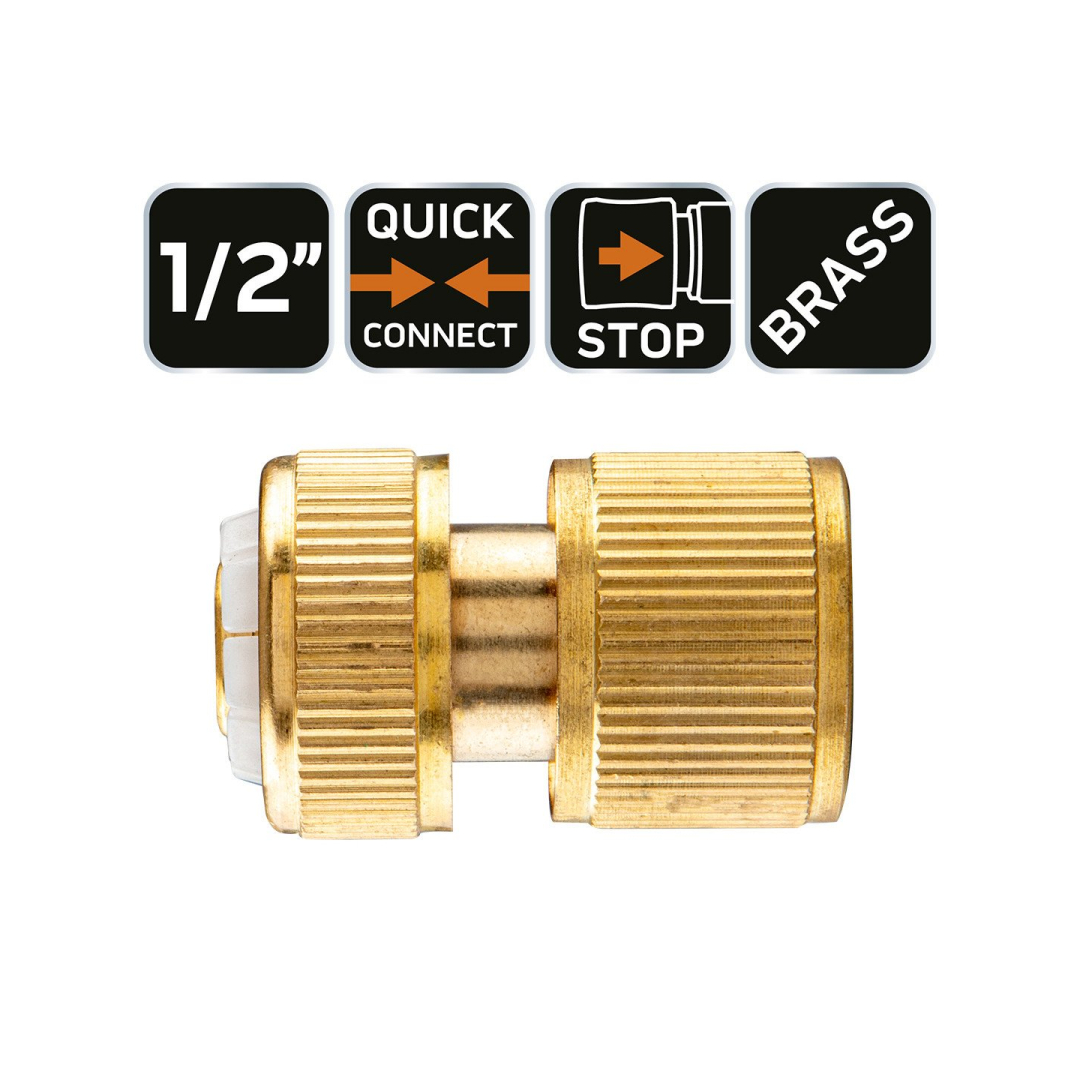 Stabdymo jungtis 1/2"", žalvaris 8