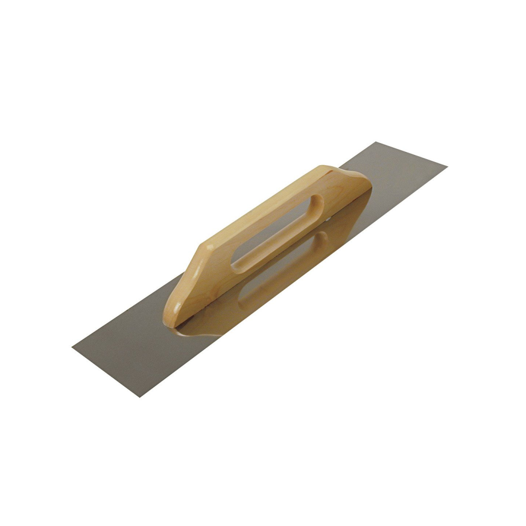 Stainless steel float 580x130mm, wooden handle