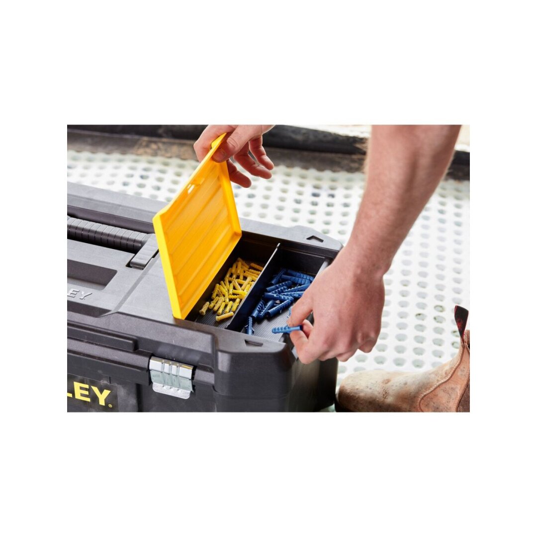 STANLEY® 26 in. Essential™ Irankių dėžė su metaliniais sklasčiais 4