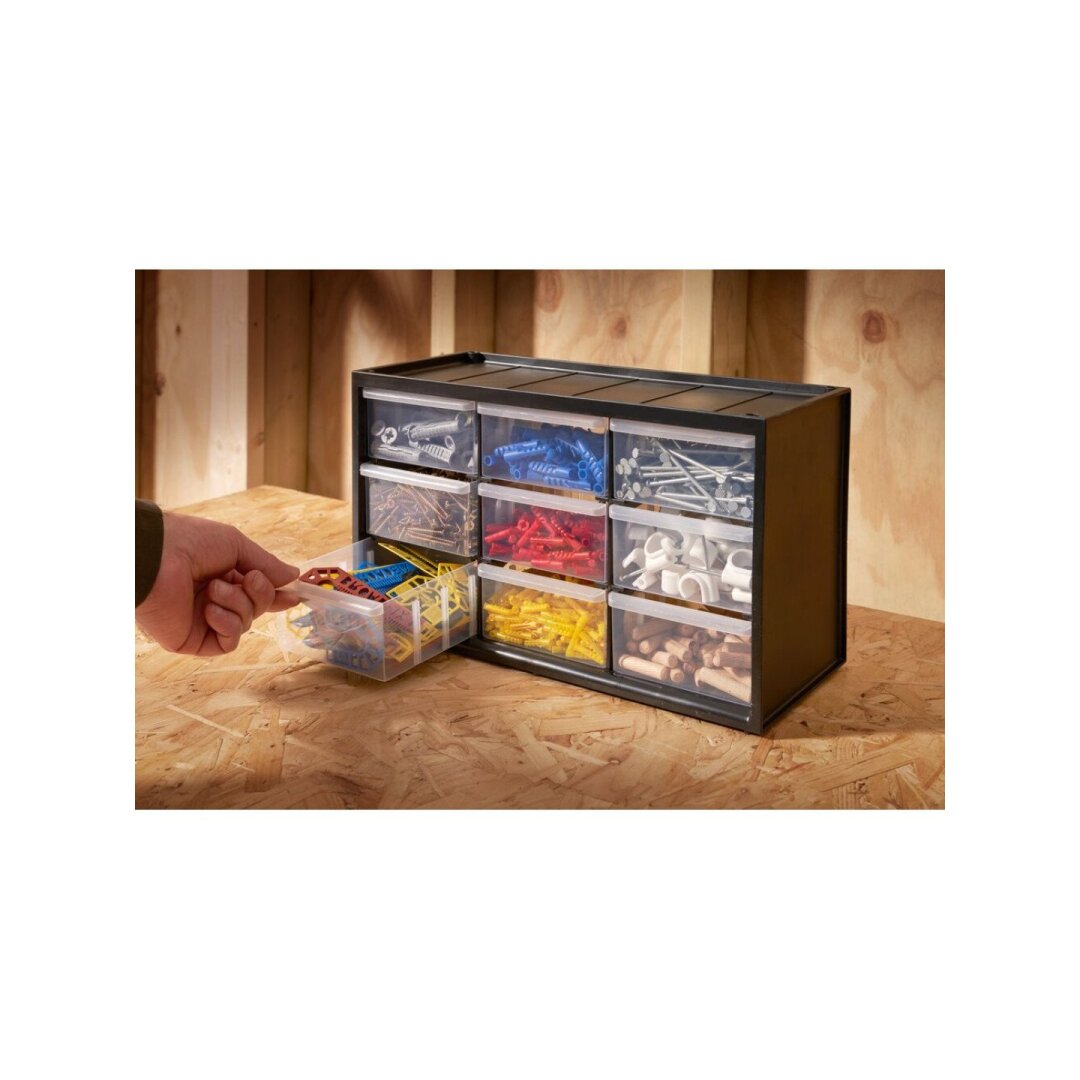 Stanley daugiafunkcinė dežė., 9 skyreliai 37,5x16,3x22 cm Stanley daugiafunkcinė dežė., 9 skyreliai 37,5x16,3x22 cm