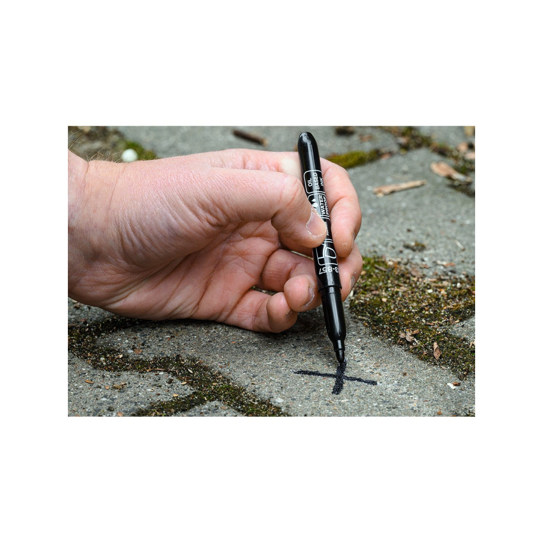 Statybinis žymeklis (markeris), 4 spalvos, permanentinis, atsparus vandeniui, aliejinis, 4 vnt 2 Statybinis žymeklis (markeris), 4 spalvos, permanentinis, atsparus vandeniui, aliejinis, 4 vnt 2