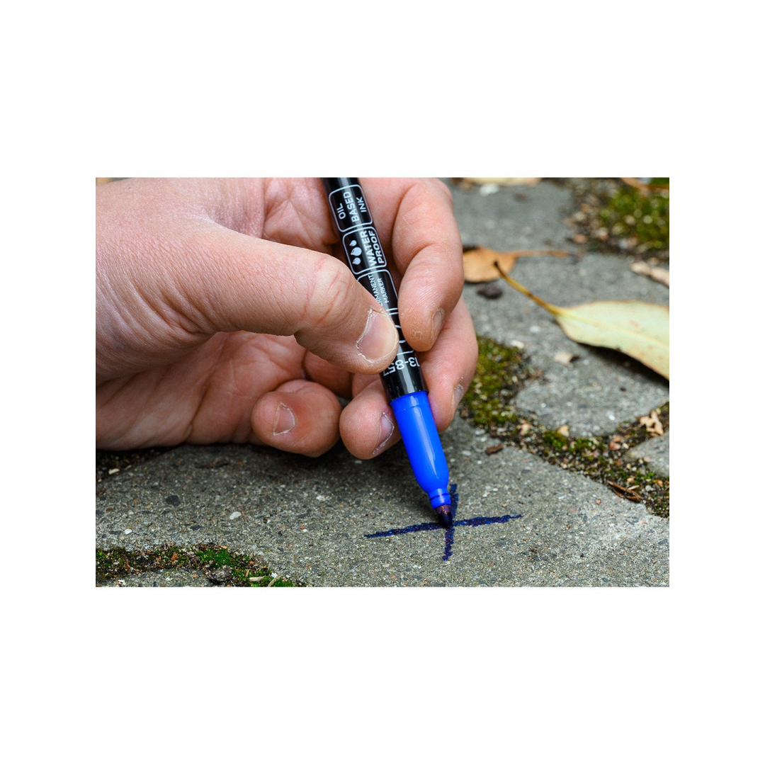 Statybinis žymeklis (markeris), 4 spalvos, permanentinis, atsparus vandeniui, aliejinis, 4 vnt 3 Statybinis žymeklis (markeris), 4 spalvos, permanentinis, atsparus vandeniui, aliejinis, 4 vnt 3