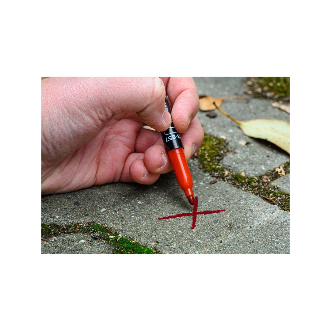 Statybinis žymeklis (markeris), 4 spalvos, permanentinis, atsparus vandeniui, aliejinis, 4 vnt 4