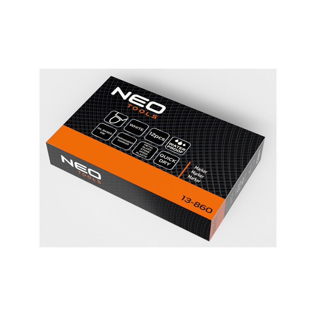 Statybinis žymeklis (markeris), baltas, nuolatinis, atsparus vandeniui, aliejaus pagrindu, kartotiniai iš 12. 1 Statybinis žymeklis (markeris), baltas, nuolatinis, atsparus vandeniui, aliejaus pagrindu, kartotiniai iš 12. 1